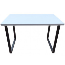 Стол Loft из массива сосны 120х60 см цвет белый stloft12060white