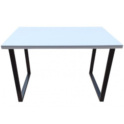 Стол Loft из массива сосны 120х60 см цвет белый stloft12060white
