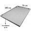 Столешница деревянная для стола, цвет платины, 100x75х4 см Stsosna10075plat