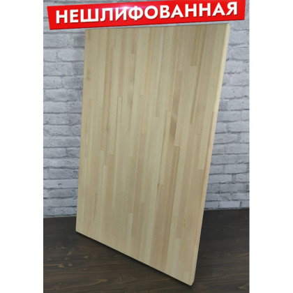 Столешница деревянная для стола, 100х20х4 см, без шлифовки и покраски Stsosna10020net