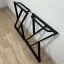 Ножки для стола в стиле Loft Z-образные, опоры для стола лофт 58,5х71 см, подстолья металлические регулируемые прочные, порошковая покраска, черного цвета, 2 шт. nogaX60black-2