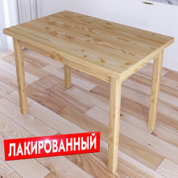 Стол кухонный Классика из массива сосны, столешница 40 мм, лакированный, 90х60х75 см 600-10357