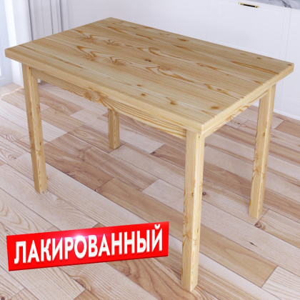 Стол кухонный Классика из массива сосны, столешница 40 мм, лакированный, 90х60х75 см 600-10357