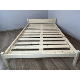 Кровать из массива сосны с основанием двуспальная 180х200 kr180
