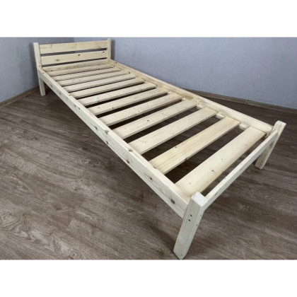 Кровать из массива сосны с основанием односпальная 80х200 kr80