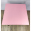Стол Loft квадратный из массива сосны 40 мм на Шпильках 60x60х75 цвет розовый офисный деревяная столешница стальные ножки письменный компьютерный 710-10009