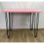 Стол Loft из массива сосны 40 мм на Шпильках 120x60х75 цвет розовый офисный парта деревяная столешница прямоугольный письменный компьютерный 710-10005