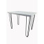 Стол Loft из массива сосны на ножках-шпильках 120x80 см цвет белый stloftshpil12080bel
