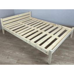 Кровать из массива сосны с основанием двуспальная 160х200 kr160