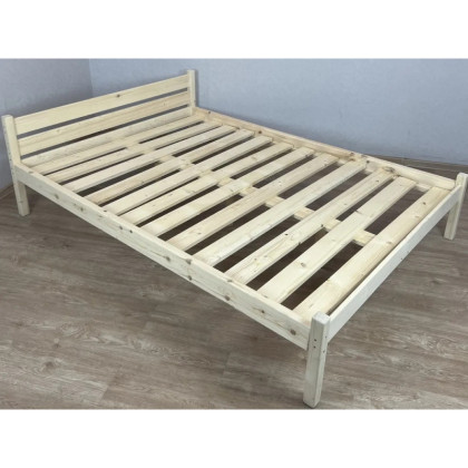 Кровать из массива сосны с основанием двуспальная 160х200 kr160