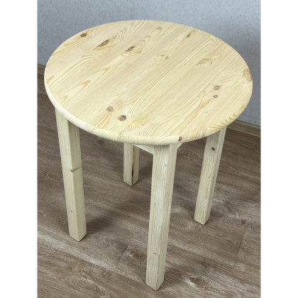 Стол кухонный эконом круглый маленький деревянный 60х60х72 см 601-100002